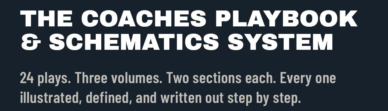 The Coaches Playbook & Schematics System — The Coach's Vault